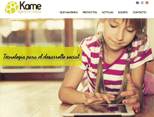 Tablet Screenshot of kameic.com